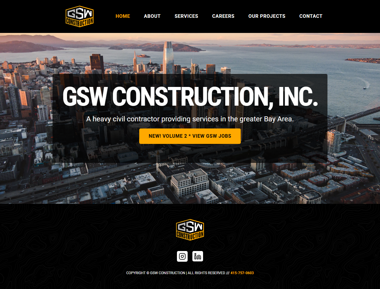 GSW Construction current website